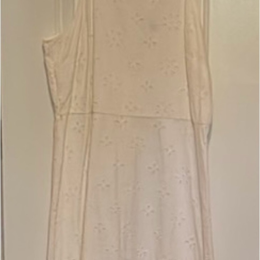 LOFT White Spaghetti Strap Sundress
